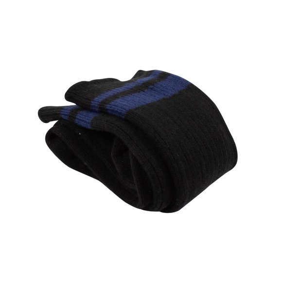 NEW UNRAVEL PROJECT Black/Blue Ribbed Mid Length Socks $180 - Picture 2 of 4
